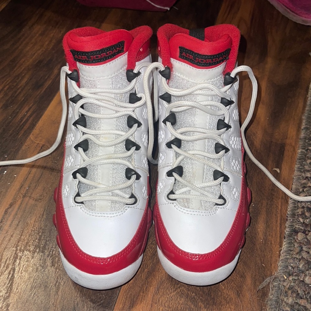 Red/Black/white Jordan’s retro 9’s